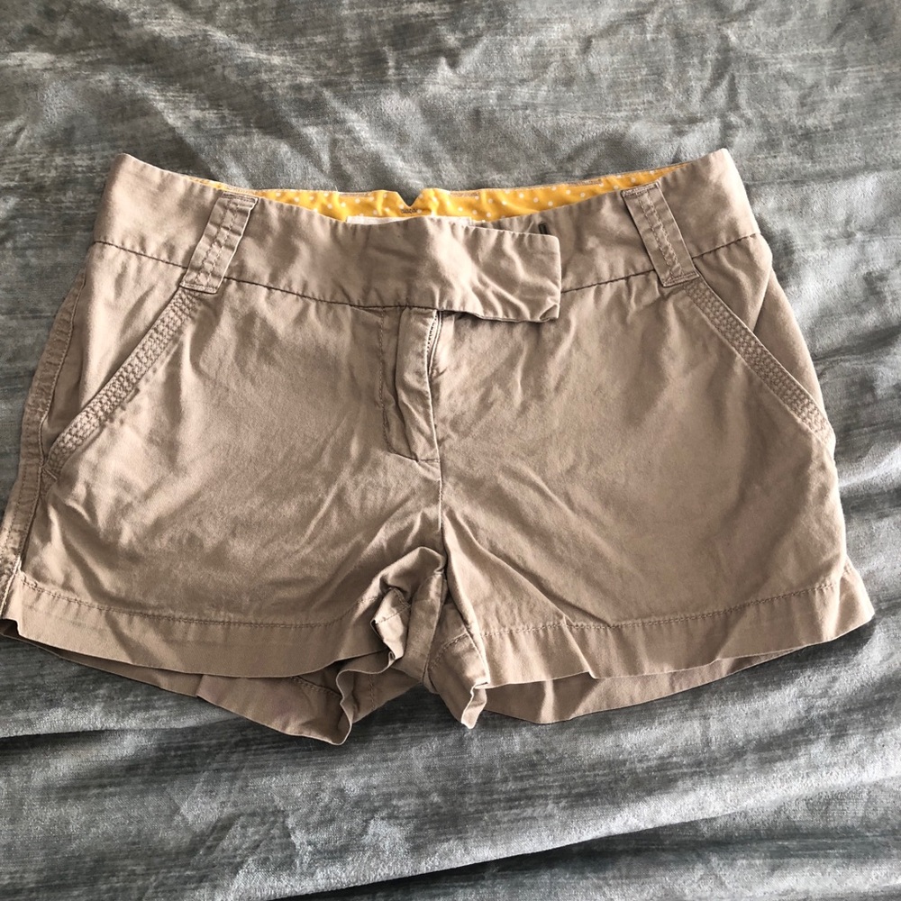 J crew twill chino shorts